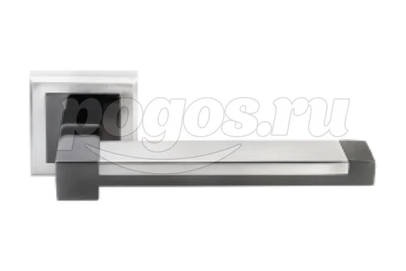 Ручка дверная СТАРК черн.никель/мат.никель  АЛЛЮР