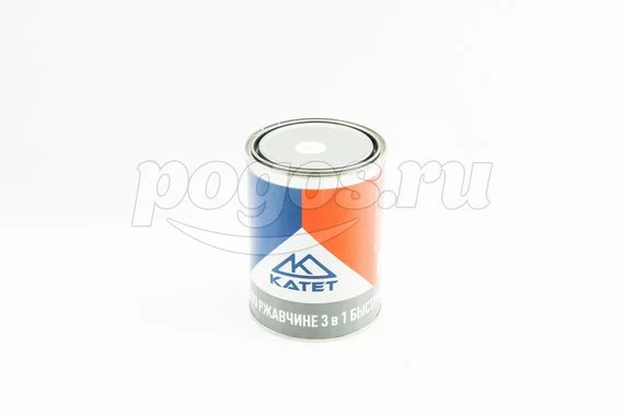 Грунт-эмаль по ржавчине черный 0,9 кг КАТЕТ