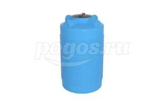 Емкость вертикальная цилиндр  500л 1420*720мм крышка 450мм голубая  ИРПЛАСТ