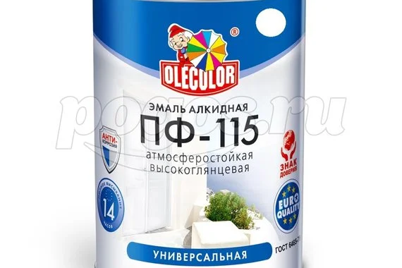 Эмаль алкидная ПФ-115 белый 0.5кг  OLECOLOR /8/