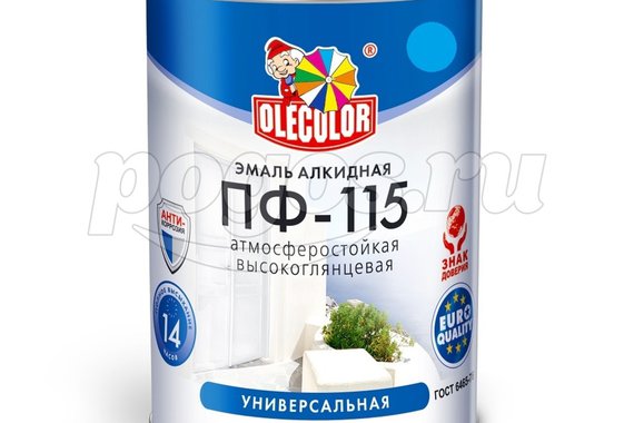 Эмаль алкидная ПФ-115 бирюзовый 0.5кг  OLECOLOR /8/