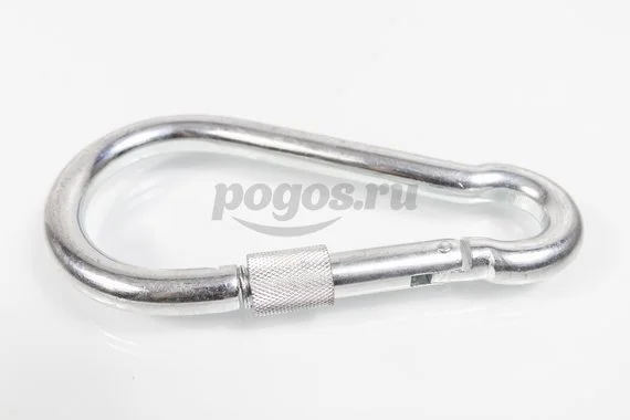 Карабин с фиксатором 13мм 630кгс цинк DIN 5299D