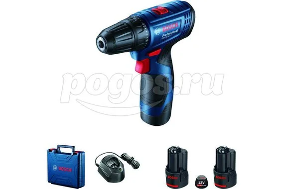 Шуруповерт акк 12,0В 1500об/мин 30Нм 2А/ч Li-ion (2акк, ЗУ, кейс) GSR 120-Li  Prof BOSCH