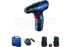 Шуруповерт акк 12,0В 1500об/мин 30Нм 2А/ч Li-ion (2акк, ЗУ, кейс) GSR 120-Li Prof BOSCH