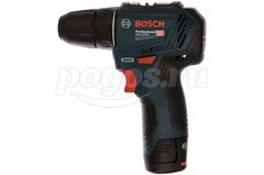 Шуруповерт акк 12,0В 1600об/мин 30Нм 2,0А/ч Li-ion (2 акк, ЗУ, кейс) GSR 12V-30 Prof BOSCH