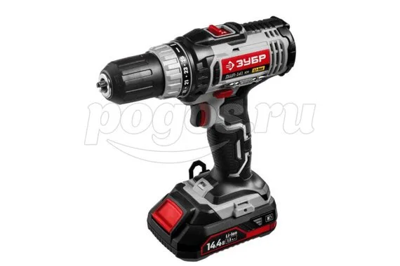 Шуруповерт акк 14,0В 1400об/мин 32Нм 1,3A/ч Li-ion (2акк, ЗУ, кейс)  ЗУБР