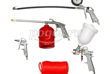 Набор пневмоинструмента 5предметов верхний бачок соп. 2,0  MD-STARS