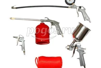 Набор пневмоинструмента 5предметов верхний бачок соп. 1,8  MD-STARS