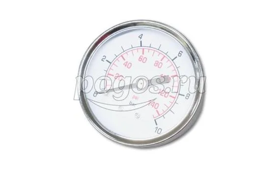 Манометр 1/4" 10Bar (140PSI) осевой 63мм   SINPPA