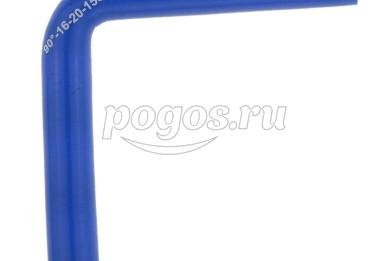 Патрубок силиконовый переходной  90° d-16*20 L150*150