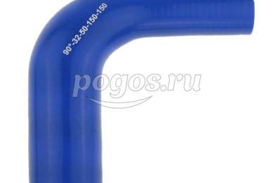 Патрубок силиконовый переходной  90° d-32*50 L150*150