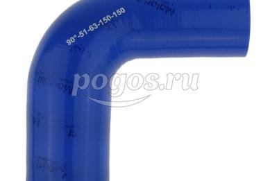 Патрубок силиконовый переходной  90° d-51*63 L150*150