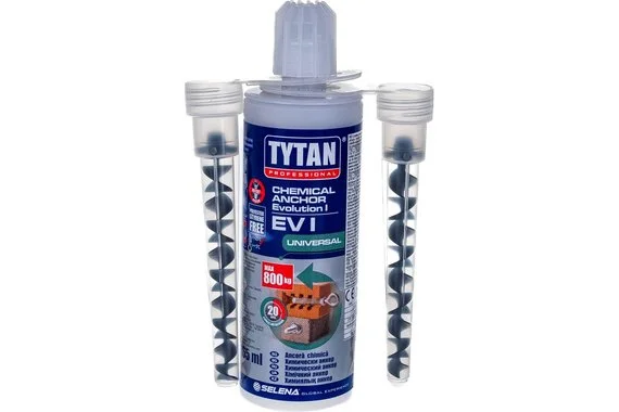 Клей монтажный анкер химический универсальный TYTAN PROFESSIONAL EV-I 165 мл