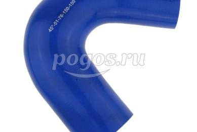 Патрубок силиконовый переходной  45° d-51*76 L150*150