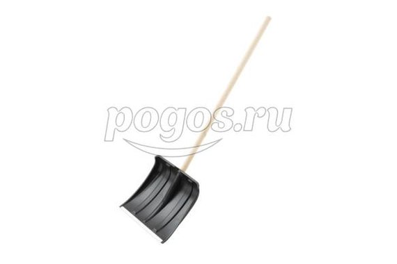 Лопата снеговая 380*385мм с череноком пластиковая