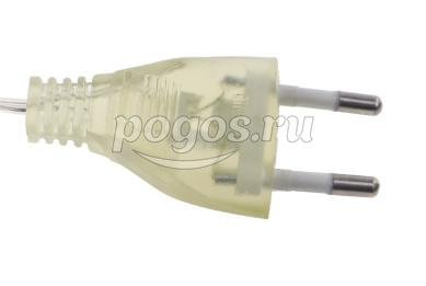 Гирлянда "Бахрома" с контроллером 3м 200LED IP20 провод прозрачный, теплый белый  Uniel