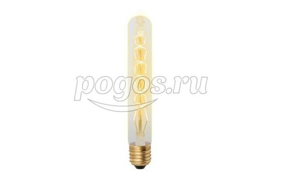 Лампа накаливания 60Вт Е27 форма цилиндр, форма нити CW (IL-V-L32A-60/GOLDEN), Vintage  Uniel