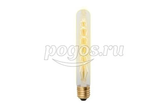 Лампа накаливания 60Вт Е27 форма цилиндр, форма нити CW (IL-V-L32A-60/GOLDEN), Vintage  Uniel