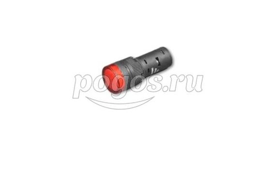Лампа AD16DS 24В красная TDM