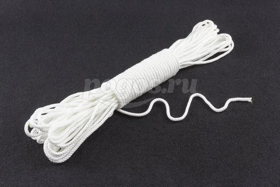 Фал капроновый 5мм, 25м, 215кгс плетеный