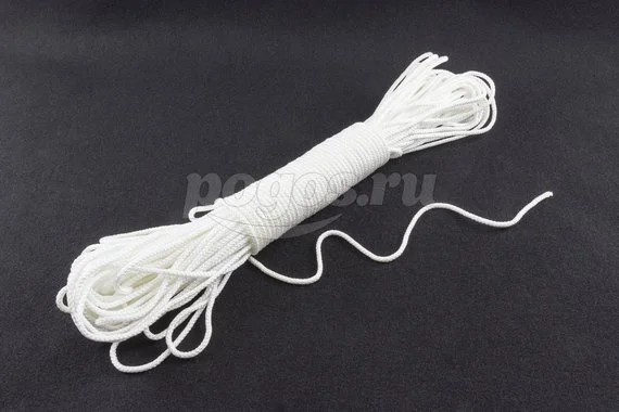 Фал капроновый 5мм, 50м, 300кгс плетеный