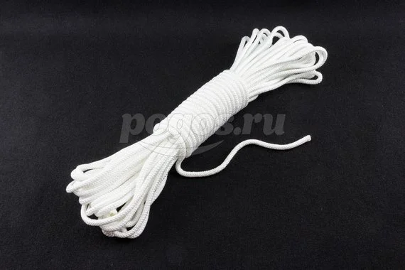 Фал капроновый 8мм, 25м, 680кгс плетеный