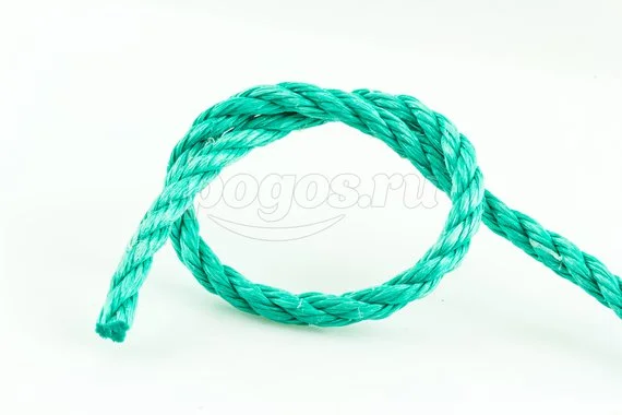 Канат полистиловый 3-х прядный крученый d- 6мм
