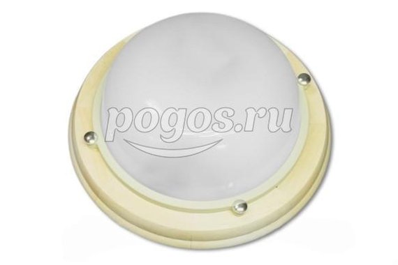 Светильник "Терма 1301" Круг малый  матовый / корпус дер. липа НББ 03-60-013 IP65 ИУ  Завод Элетех