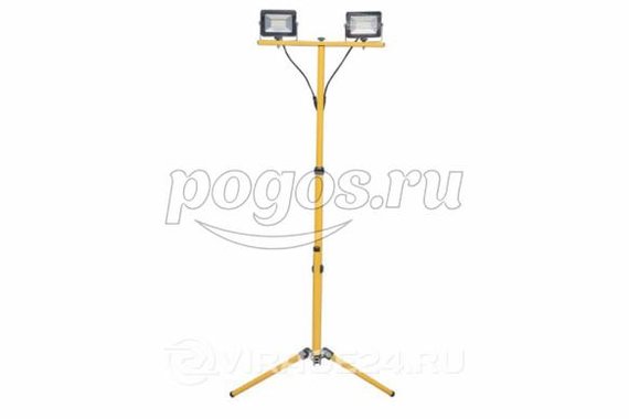 Прожектор светодиодный 2*30Вт на штативе 6400К IP65  FERON