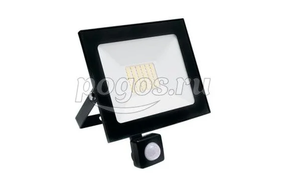 Прожектор светодиодный 50W 6400K 4500Lm IP65 черный с выносным датчиком SFL80-50  Feron