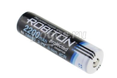 Аккумулятор Li-on18650 3,6В 2200mAh  ROBITON