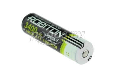 Аккумулятор Li-on18650 3,6В (NCR18650B) с защитой PK1  ROBITON