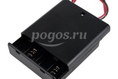 Отсек для элементов питания 4*АА с проводами BH640  Noname