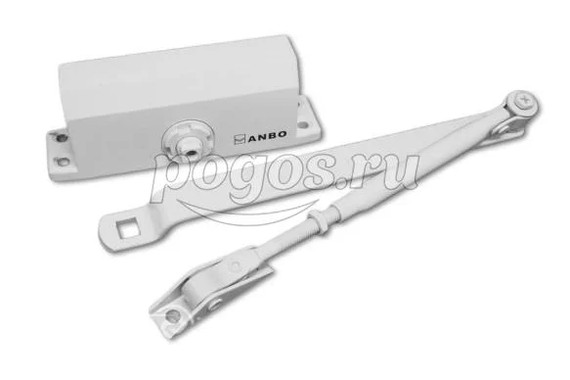 Доводчик дверной белый 45кг   ANBO DORF