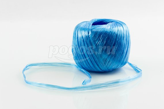 Шпагат полипропиленовый ленточный (бухта 60м) 1200текс синий
