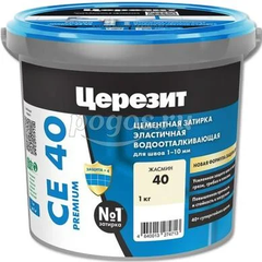 Затирка эластичная водоотталкивающая №40 жасмин 1кг  CERESIT