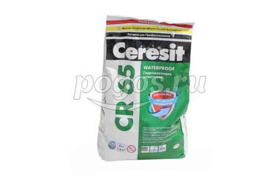 Смесь цементная (упаковка 5кг) гидроизоляция CR65  CERESIT