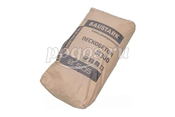 Смесь универсальная (упаковка 25кг) пескобетон М300  BAUSTARK