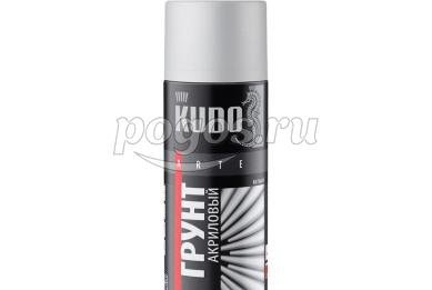 Грунт аэрозольный акриловый для металла 520мл белый  KUDO
