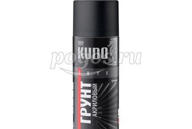Грунт аэрозольный акриловый для металла 520мл черный  KUDO