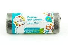 Пакеты для мусора  20л30шт, серые