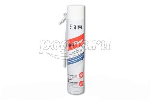 Пена монтажная бытовая HOME Max Foam 750 мл.  SILA
