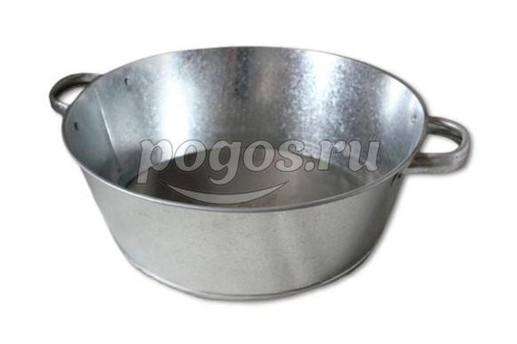 Таз оцинкованный  9л круглый