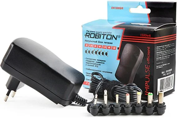 Блок питания/адаптер 1500mА  ROBITON