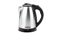 Чайник электрический металл(матовый) 1,5л 2000Вт,хромир вставка, Centek