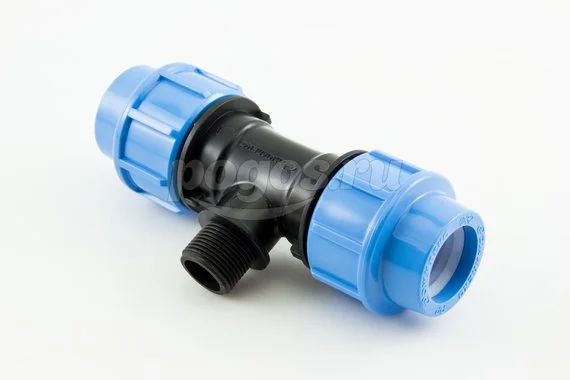 Тройник 32xM3/4"x32 ПНД ДЖИЛЕКС