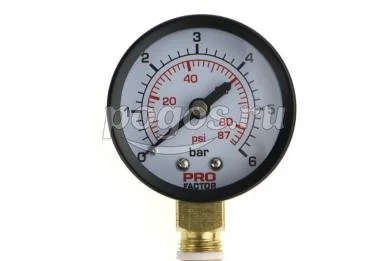 Манометр d 53мм 1/4" 6 bar  ProFactor