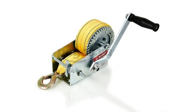 Лебедка ручная, 900кг, шестеренчатая, ленточная  ЗУБР /4/