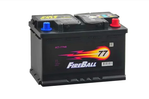 Аккумулятор 77L а/ч обр.п. (с электролитом)  FIREBALL