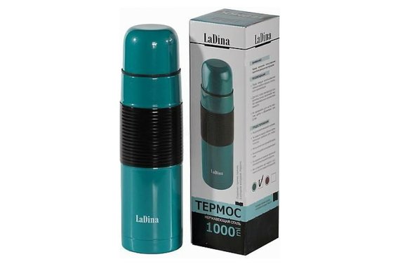 Термос 1л нерж.сталь LaDina